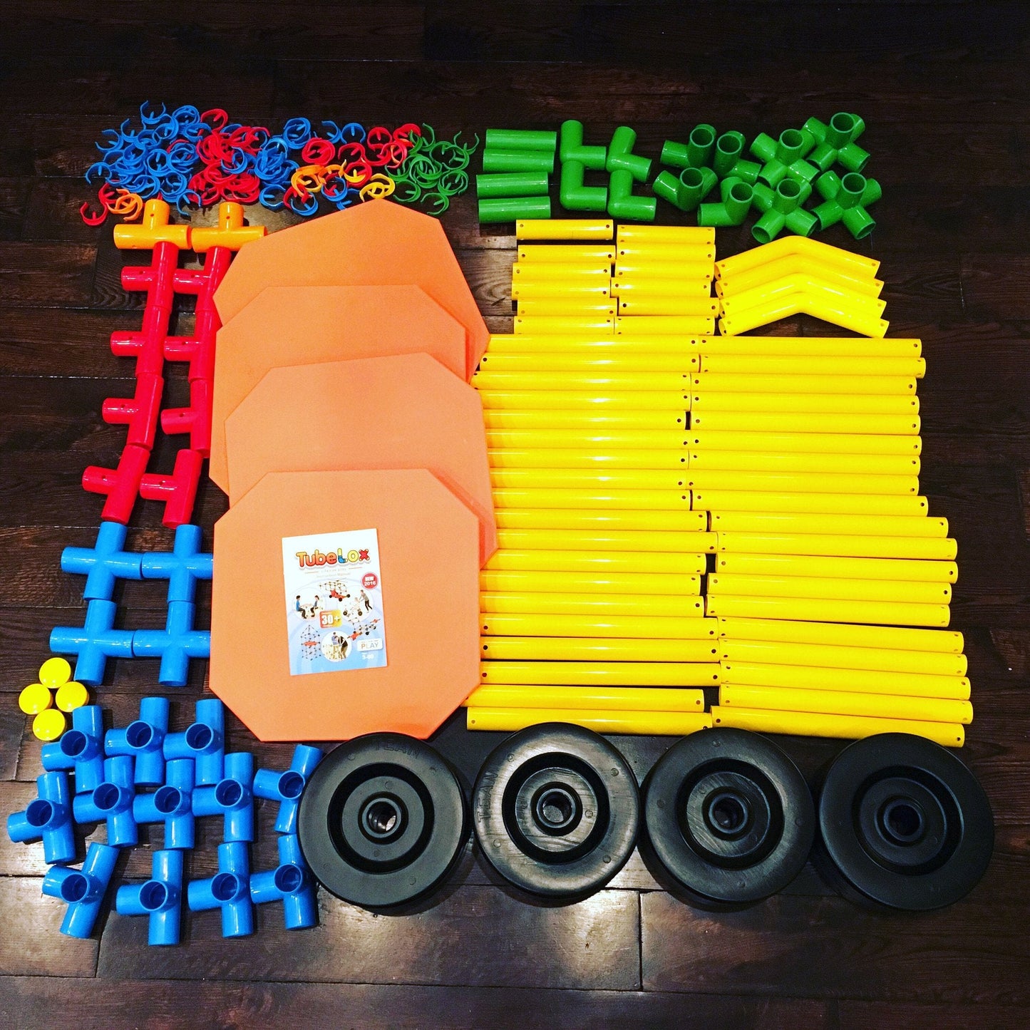 TubeLox Triple Deluxe Building Set + 3 Storage Bags – BrightSprig