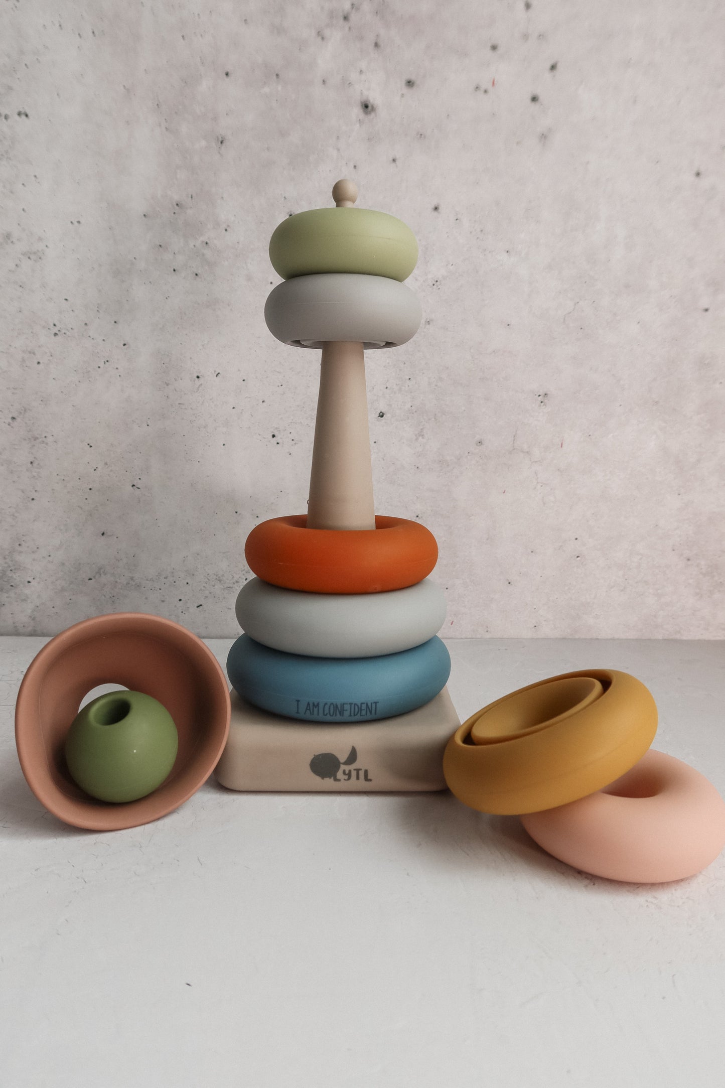 LYTL Silicone Ring Stacking Toy – 10 Piece product view