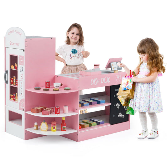Kids Grocery Store Playset with Cash Register – BrightSprig