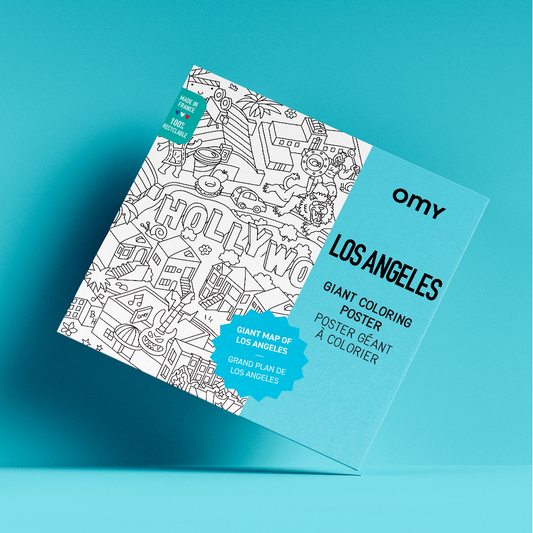 OMY Los Angeles Giant Coloring Poster