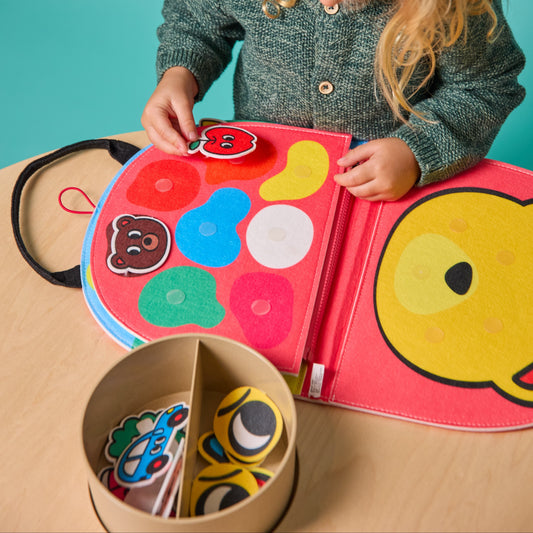 OMY Montessori Playkit – Shapes & Colors in use