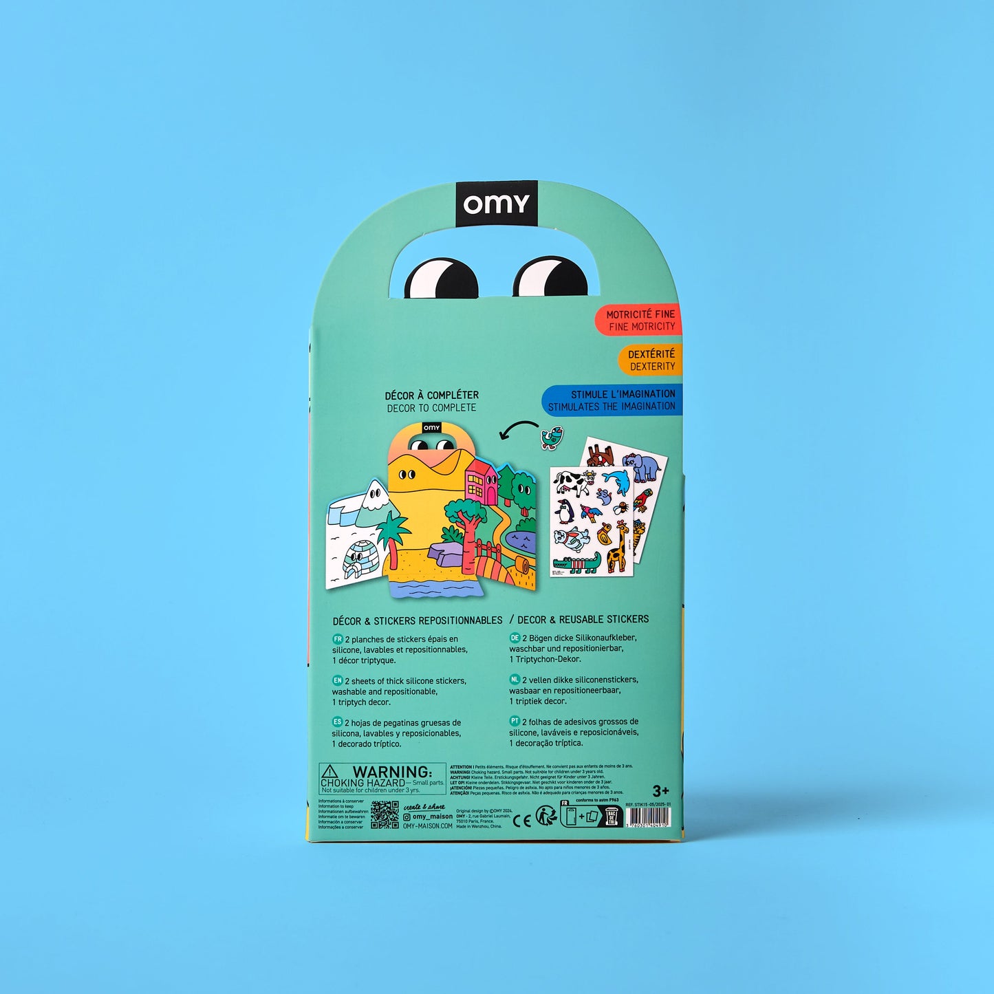 OMY Montessori Reusable Sticker Kit – Animals product view