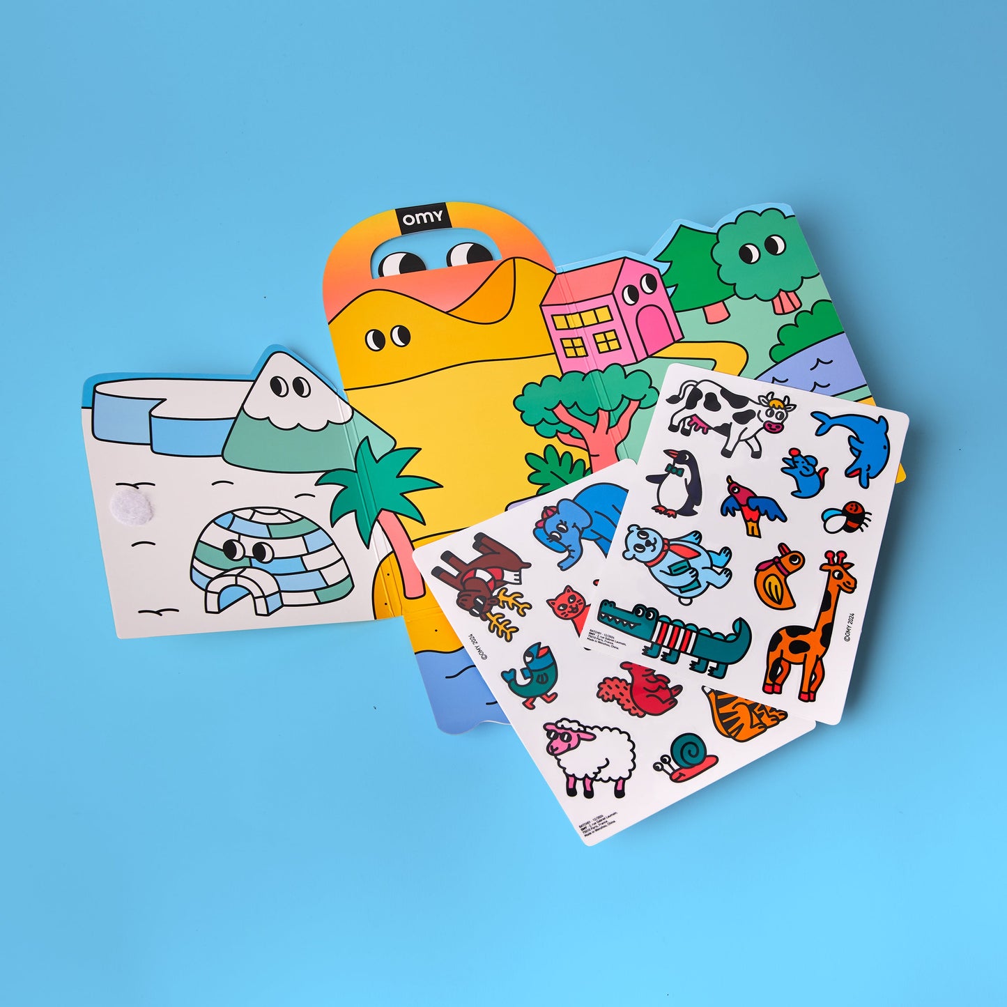 OMY Montessori Reusable Sticker Kit – Animals product view