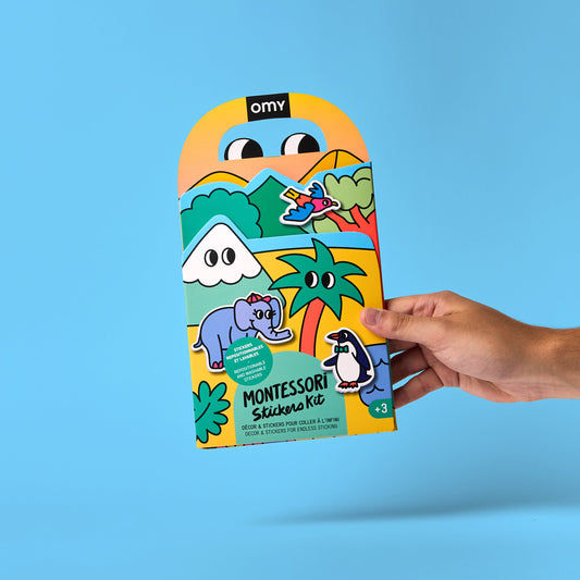 OMY Montessori Reusable Sticker Kit – Animals