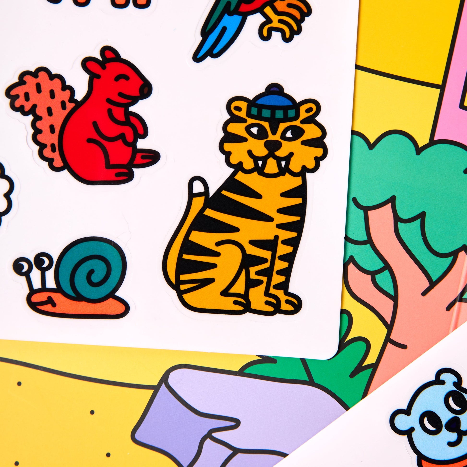 OMY Montessori Reusable Sticker Kit – Animals product view