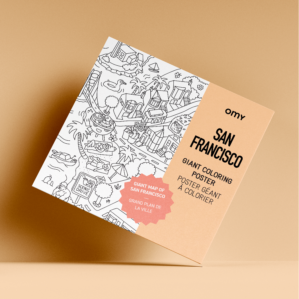 OMY San Francisco Giant Coloring Poster