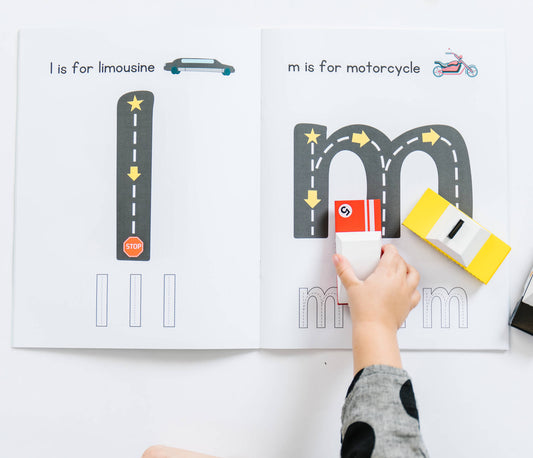 Road Trace Activity Book: Alphabet & Numbers Learning – BrightSprig