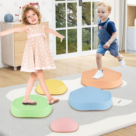 Stepping Stones for Kids 5 PCS Non-Slip Balance Stones with Storage Bag – BrightSprig