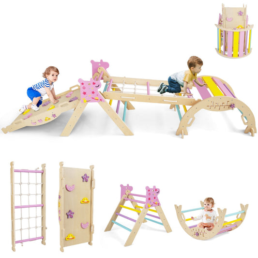 8-in-1 Foldable Montessori Climbing Set – BrightSprig