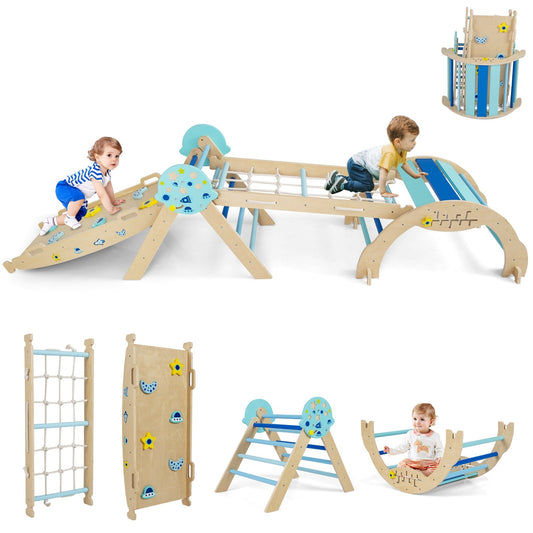 8-in-1 Foldable Montessori Climbing Set – BrightSprig