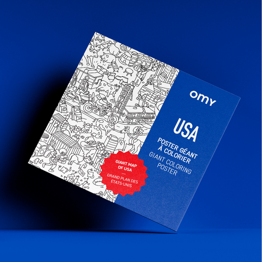 OMY USA Giant Coloring Poster