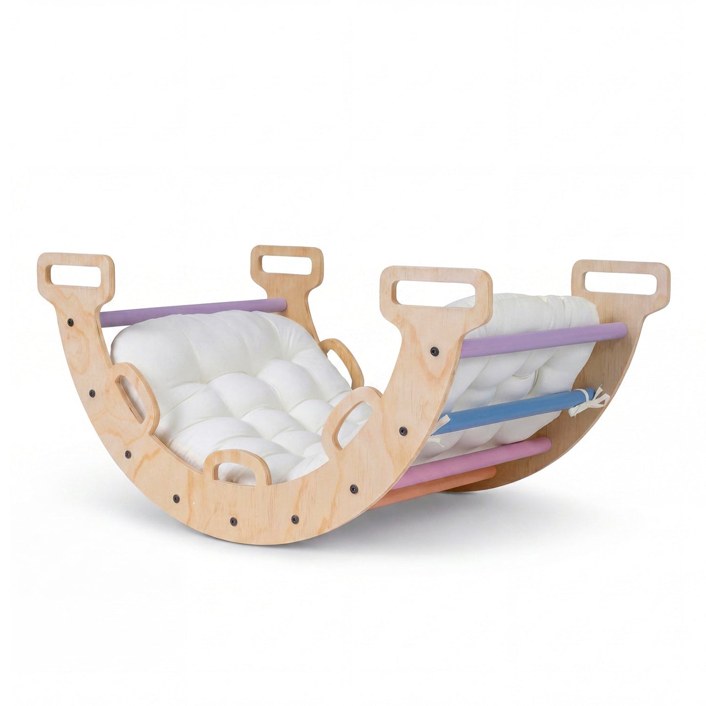 3-in-1 Wooden Montessori Climbing Arch & Rocker – BrightSprig