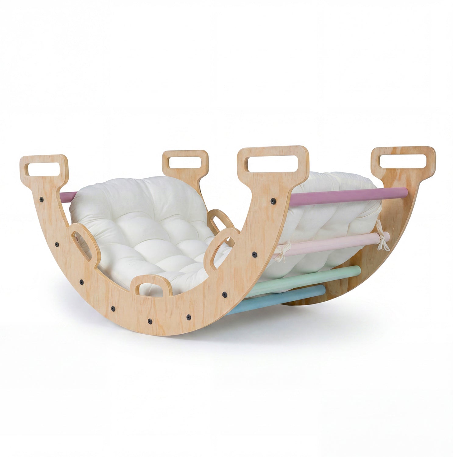 3-in-1 Wooden Montessori Climbing Arch & Rocker – BrightSprig