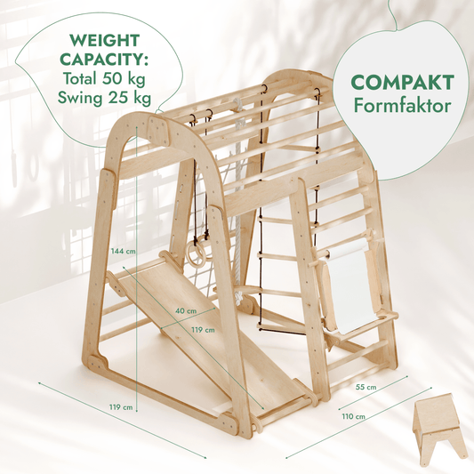 Goodevas 7-in-1 Indoor Playground with Swings, Slide & Art Set by Goodevas – BrightSprig