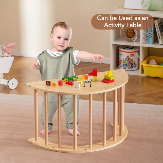 Montessori Climbing Arch & Rocker with Cushion – BrightSprig