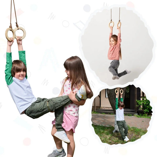 Goodevas Wooden Gymnastic Rings for Kids by Goodevas – BrightSprig