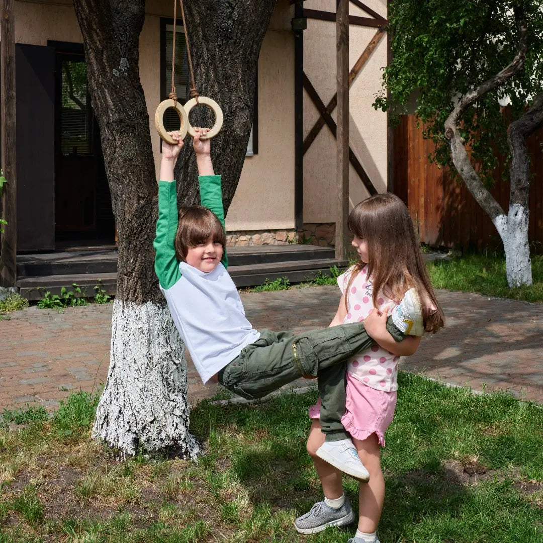 Goodevas Wooden Gymnastic Rings for Kids by Goodevas – BrightSprig