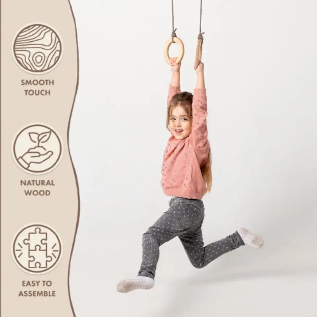 Goodevas Wooden Gymnastic Rings for Kids by Goodevas – BrightSprig