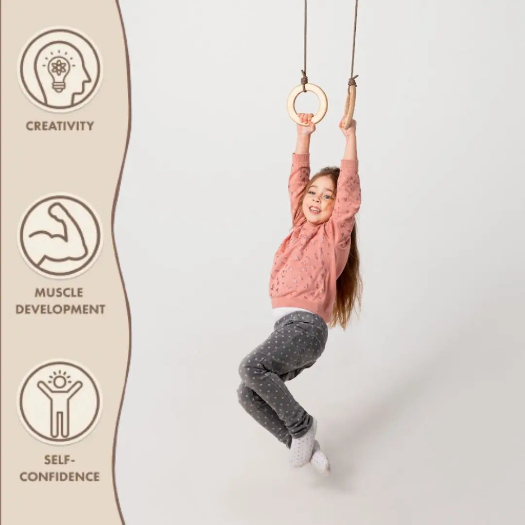 Goodevas Wooden Gymnastic Rings for Kids by Goodevas – BrightSprig