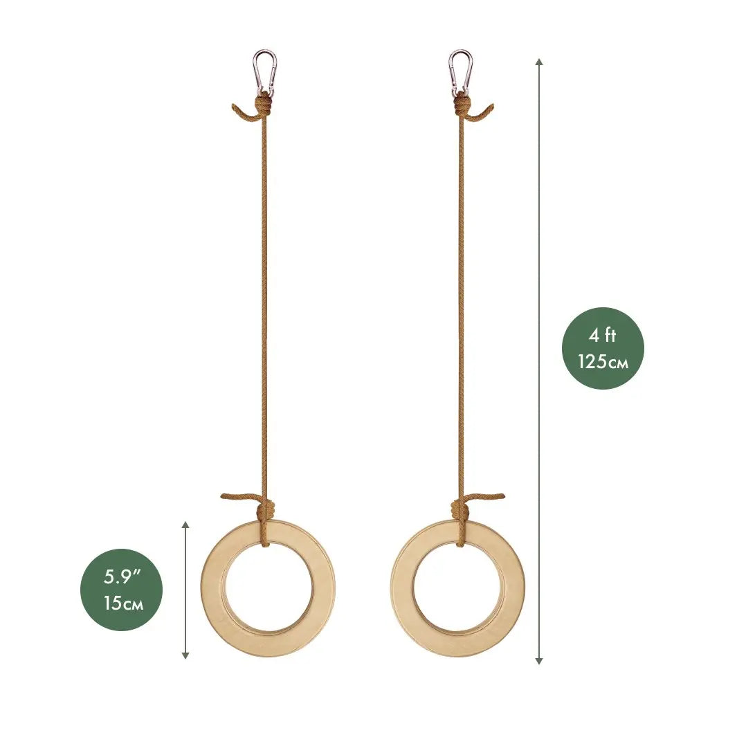 Goodevas Wooden Gymnastic Rings for Kids by Goodevas – BrightSprig