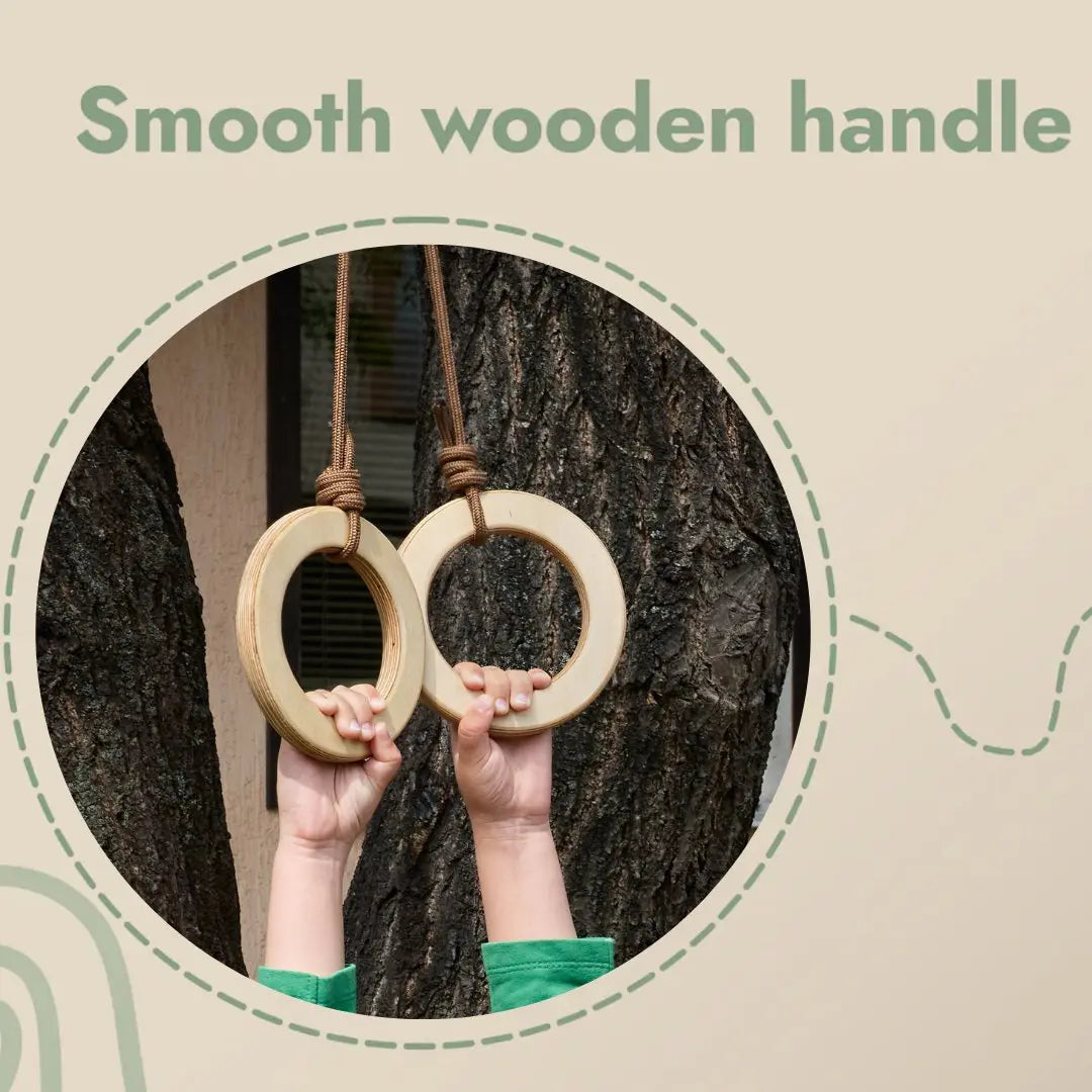 Goodevas Wooden Gymnastic Rings for Kids by Goodevas – BrightSprig