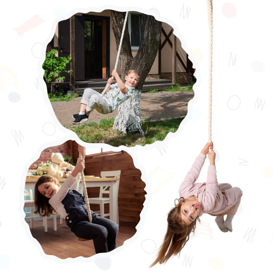 Goodevas Wooden Disc Rope Swing for Kids by Goodevas – BrightSprig